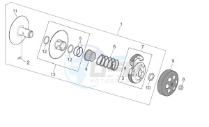 Scarabeo 50 Di-Tech drawing Clutch