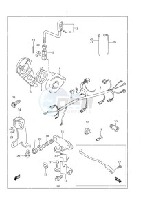 DF 9.9 drawing Remote Control Parts Non-Remote Control