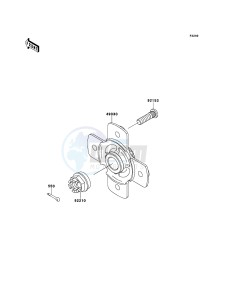 KVF750 4x4 KVF750LCS EU GB drawing Rear Hub