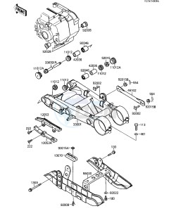 KSF 250 A [MOJAVE 250] (A1-A2) [MOJAVE 250] drawing SWING ARM