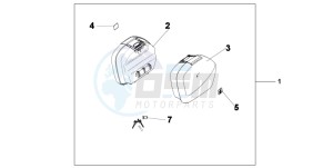 XL700VA drawing PANNIER SET