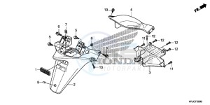 FES125C drawing REAR FENDER