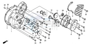 TRX300EX SPORTRAX drawing LEFT CRANKCASE COVER