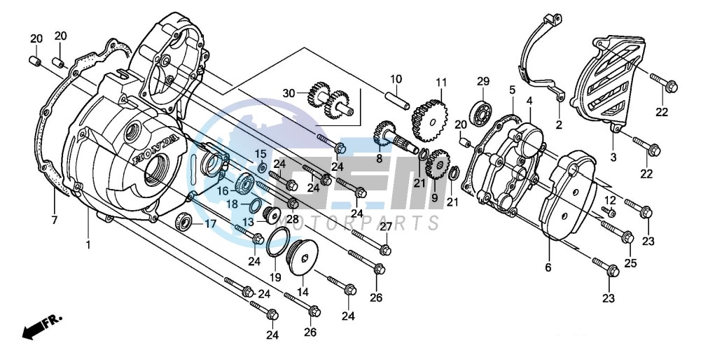 LEFT CRANKCASE COVER