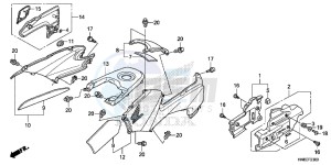 TRX680FAG Wave 110 - AFS110 UK - (E) drawing BODY COVER