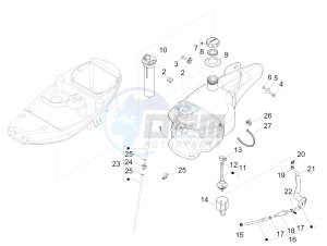 Liberty 125 4t ptt (SL) SL drawing Fuel Tank