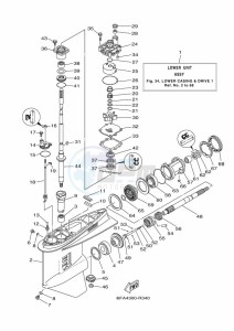 F175AETL drawing PROPELLER-HOUSING-AND-TRANSMISSION-1