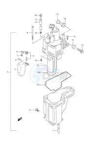 DF 70 drawing Fuel Vapor Separator (S/N 972015 & Older)