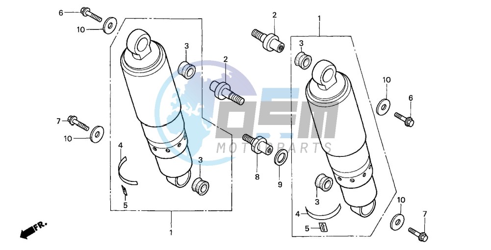 REAR CUSHION (VTX1800C2/3/4)