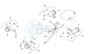 Scarabeo 50 2t e2 (eng. piaggio) drawing Turn indicators