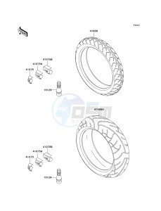 ZR 1000 A [Z1000] (A1-A3) A3 drawing TIRES