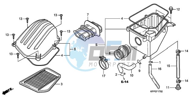 AIR CLEANER (CBR125RW7/RW9/RWA)