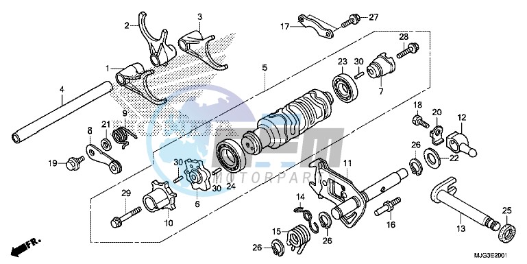 SHIFT DRUM/ SHIFT FORK (2)