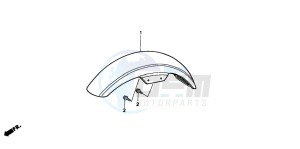 CMX250C REBEL drawing FRONT FENDER