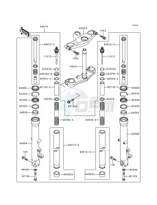 ZX 600 E [NINJA ZX-6] (E1-E3) [NINJA ZX-6] drawing FRONT FORK