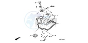 CRF250RD CRF250R Europe Direct - (ED) drawing CYLINDER HEAD COVER