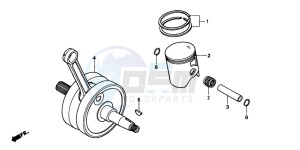 CR250R drawing CRANKSHAFT