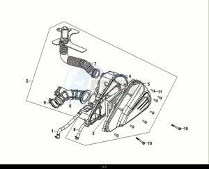 JET 14 125 AC (XC12W2-EU) (E5) (M1) drawing AIR CLEANER