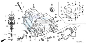 TRX500FPAC drawing FRONT CRANKCASE COVER