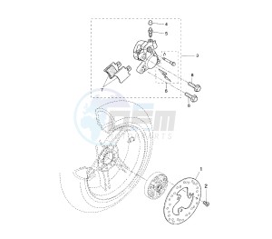 YQ AEROX 50 drawing REAR BRAKE CALIPER