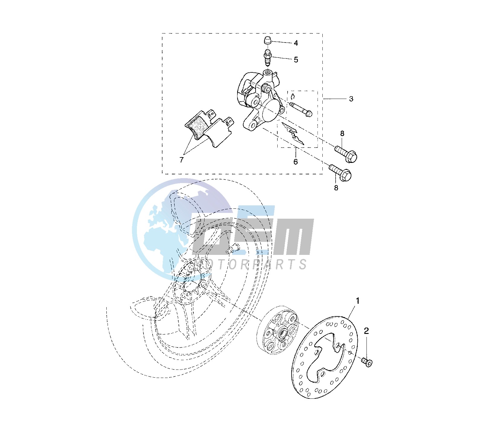 REAR BRAKE CALIPER