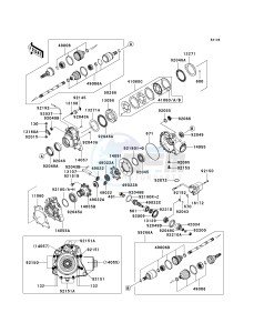 KVF 750 E [BRUTE FORCE 750 4X4I NRA OUTDOORS] (E8F-E9FA) E8F drawing DRIVE SHAFT-FRONT