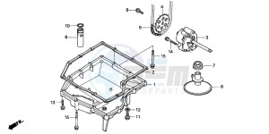 CBR600SE drawing OIL PAN/OIL PUMP