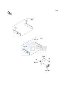 KAF 400 A [MULE 610 4X4] (A6F-AF) AAF drawing REFLECTORS