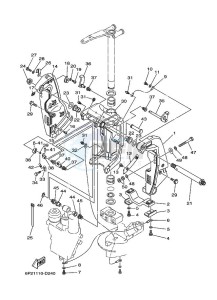 F250TXR drawing FRONT-FAIRING-BRACKET