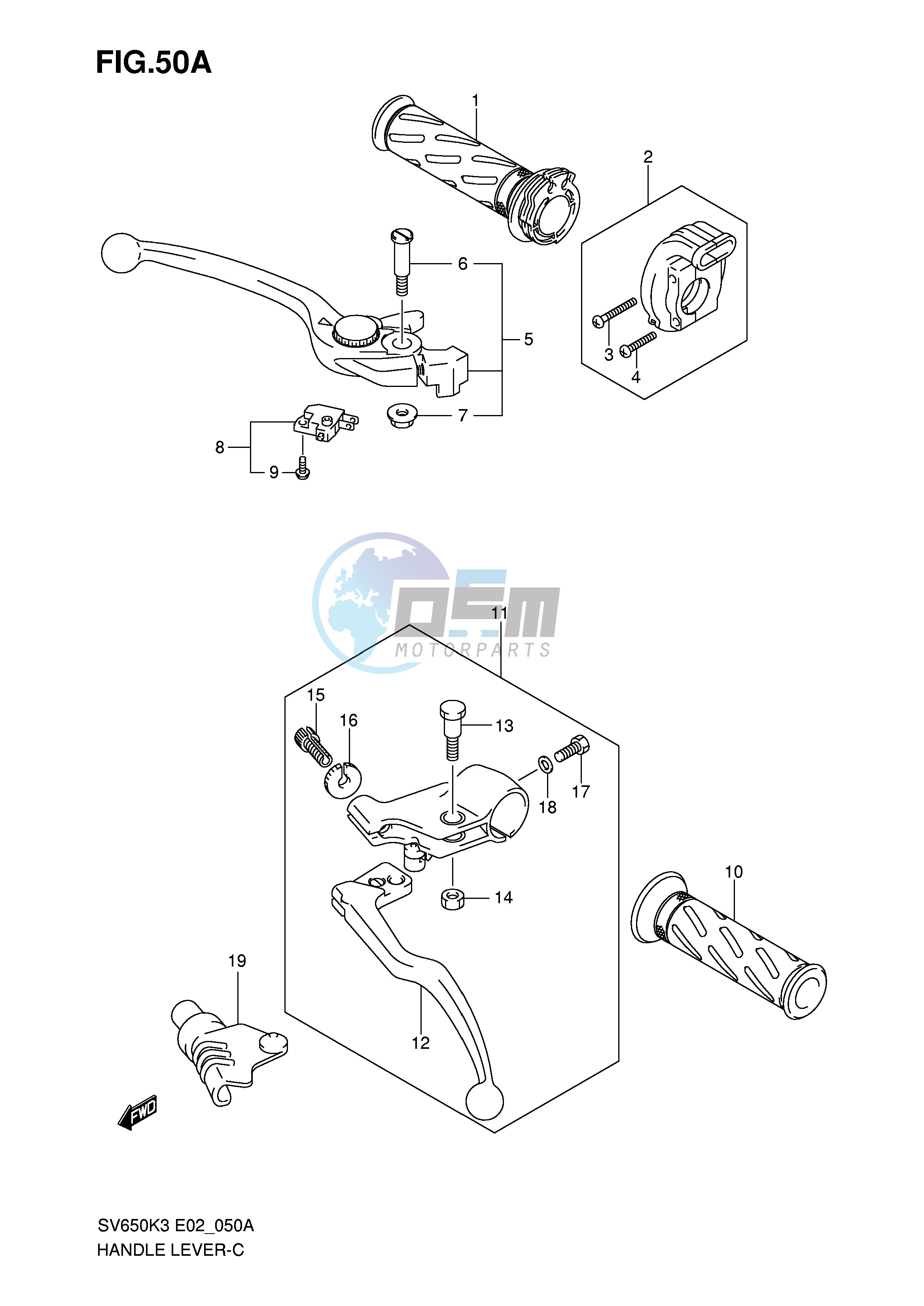 HANDLE LEVER (MODEL K7)