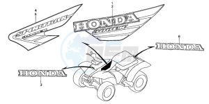 TRX300EX SPORTRAX 300EX drawing MARK(TRX300EX1/2)