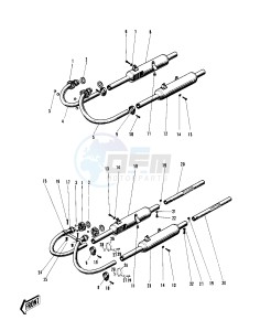 W1 W2 TT SS [COMMANDER) (TT-SS ) 650 [COMMANDER) drawing MUFFLERS -- W1SS_W2SS- -