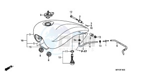 VT1300CXAC drawing FUEL TANK