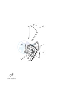 XP500 TMAX T-MAX 530 (2PWB) drawing TAILLIGHT