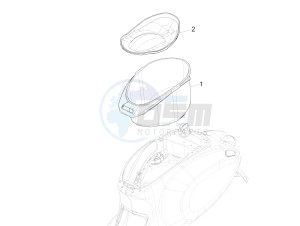 SPRINT 150 4T 3V IGET ABS-NOABS E2-E3-E4 (APAC) drawing Helmet housing - Undersaddle