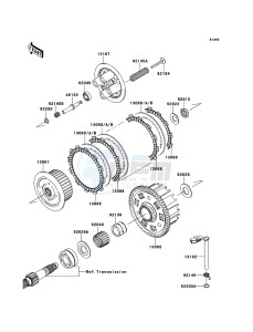 Z750R ABS ZR750PCF UF (UK FA) XX (EU ME A(FRICA) drawing Clutch