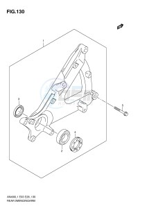 AN400 (E3-E28) Burgman drawing REAR SWINGINGARM