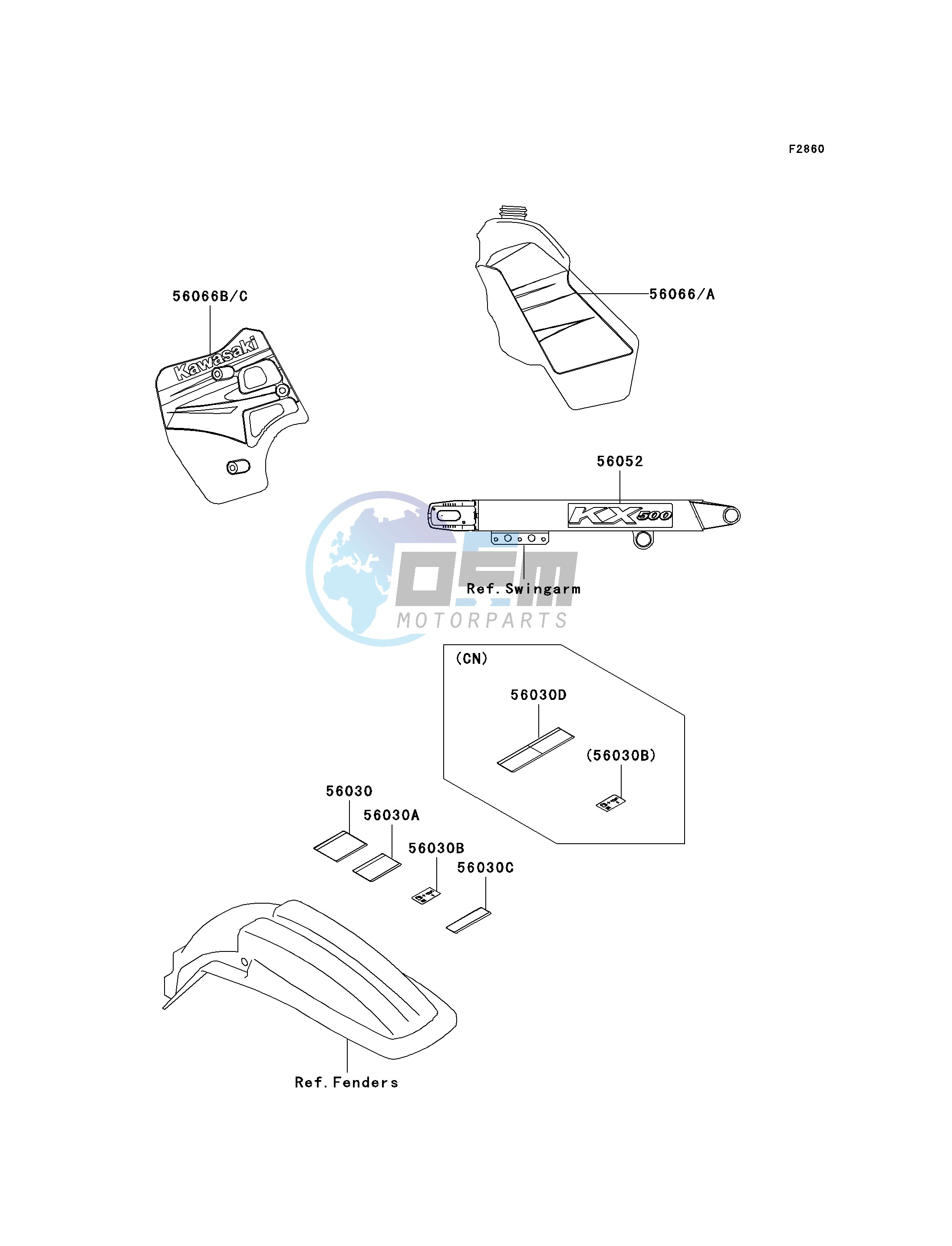 LABELS-- KX500-E15- -