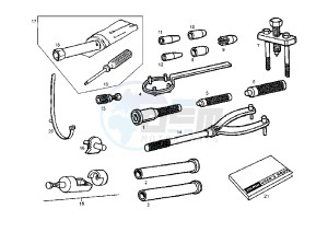 GPR NUDE - 50 cc drawing WORKSHOP SERVICE TOOLS