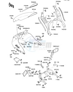 ZX 1000 A [NINJA 1000R] (A1-A2) [NINJA 1000R] drawing FAIRING