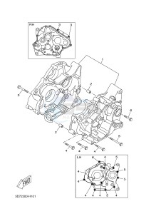 YZF-R125A YZF-R125 ABS R125 (5D7T 5D7T 5D7T 5D7T) drawing CRANKCASE