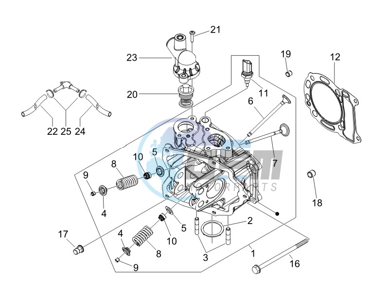 Cilinder head unit - Valve