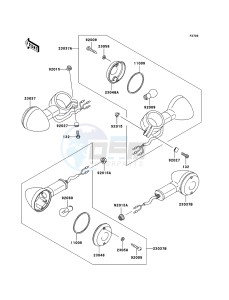 ELIMINATOR 125 BN125A7F GB XX (EU ME A(FRICA) drawing Turn Signals