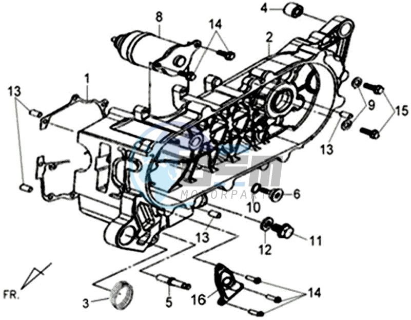 CRANKCASE COVER LEFT