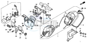 VT750CD3 drawing TAILLIGHT (2)