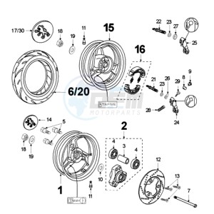 FIGHT FR drawing WHEELS REAR *TAFIME*