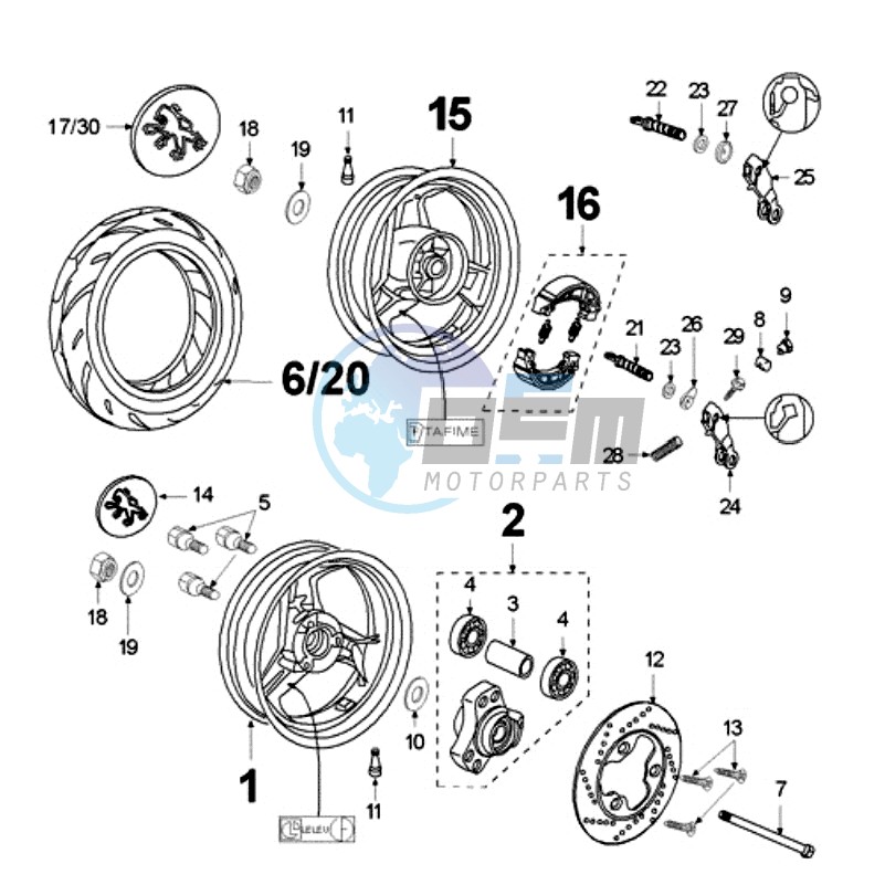 WHEELS REAR *TAFIME*