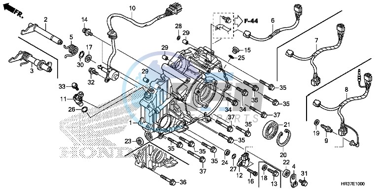 REAR CRANKCASE COVER