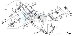 CRF250R9 Australia - (U / BLA) drawing EXHAUST MUFFLER (CRF250R7/8/9)