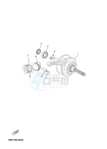 YP125RA X-MAX 125 ABS POLICE BELGIUM drawing CRANKSHAFT & PISTON